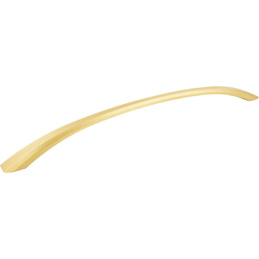 Jeffrey Alexander 678-18BG: 18" cc Wheeler Bow Cabinet Pull - Brushed Gold