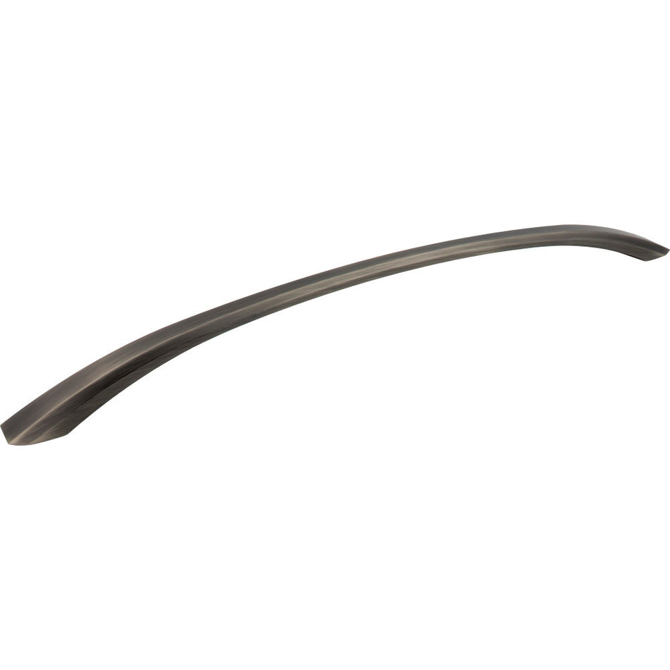 Jeffrey Alexander 678-18BNBDL: 18" cc Wheeler Bow Cabinet Pull - Brushed Pewter
