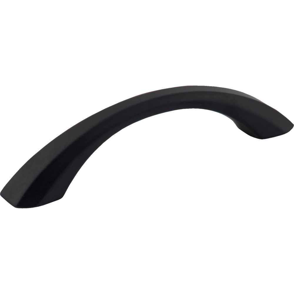 Jeffrey Alexander 678-96MB: 96mm cc Wheeler Bow Cabinet Pull - Matte Black
