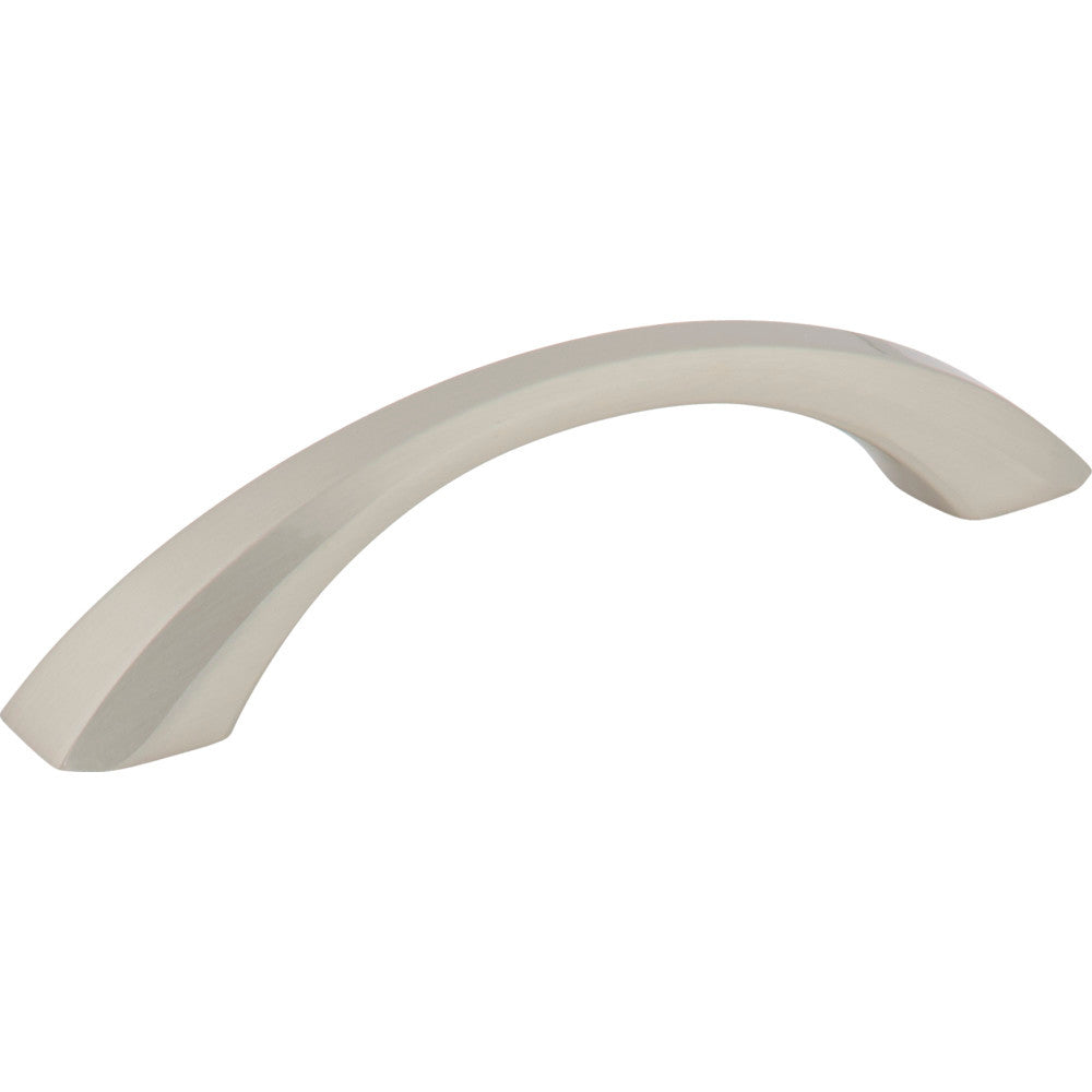 Jeffrey Alexander 678-96SN: 96mm cc Wheeler Bow Cabinet Pull - Satin Nickel