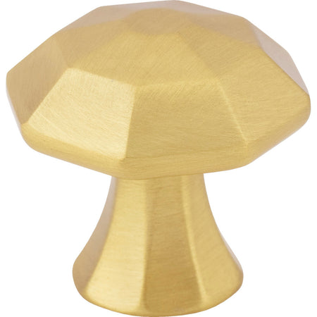 Jeffrey Alexander 678BG: 1-1/4" Wheeler Octagon Cabinet Knob - Brushed Gold