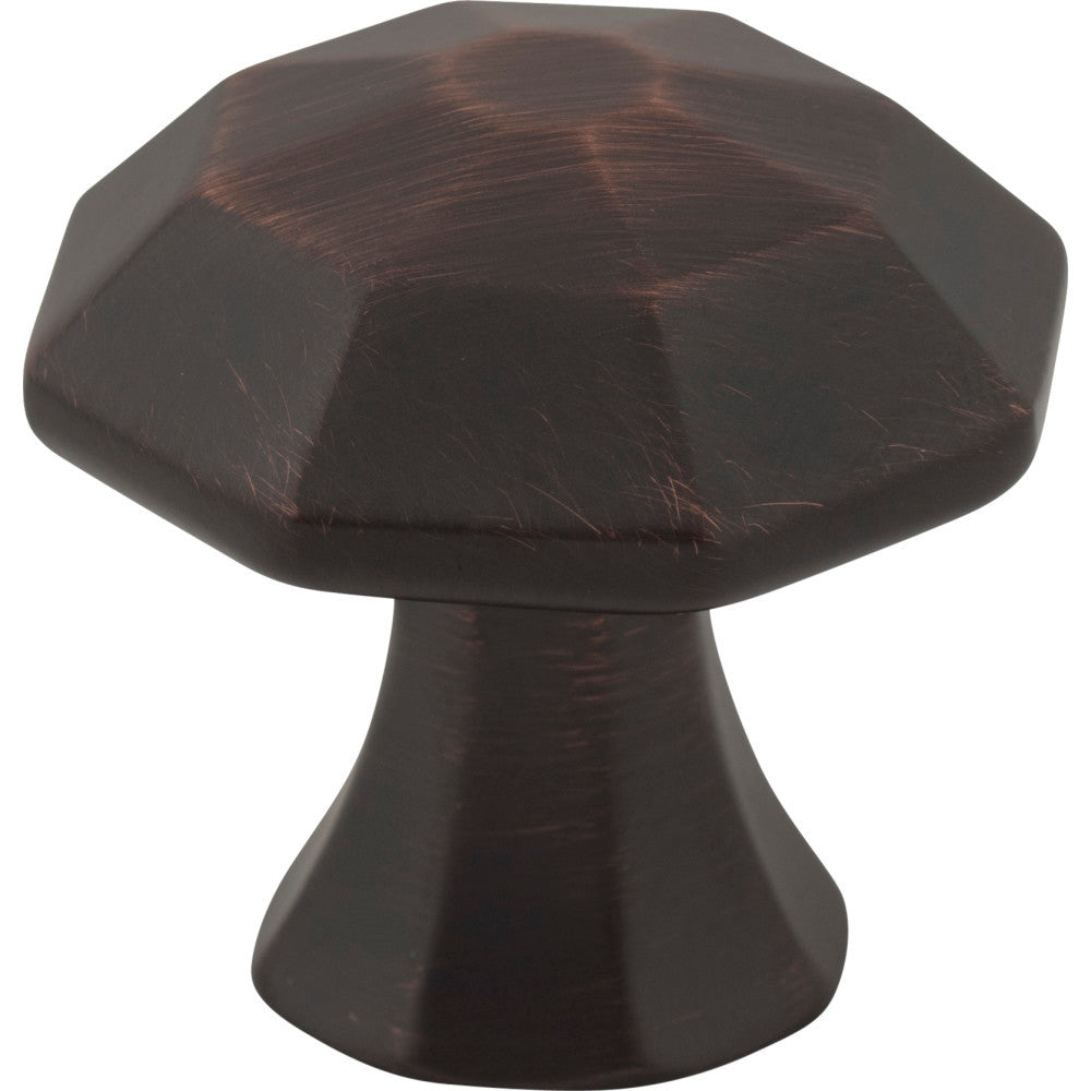 Jeffrey Alexander 678DBAC: 1-1/4" Wheeler Octagon Cabinet Knob - Brushed Oil Rubbed Bronze