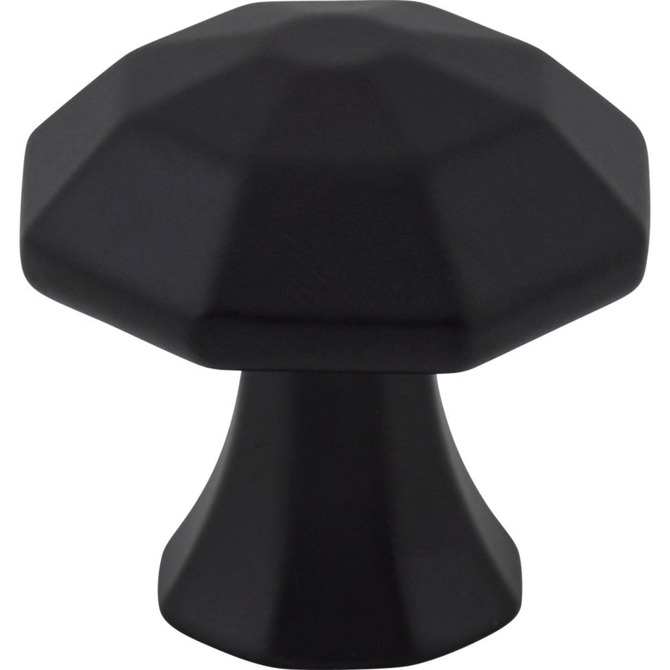 Jeffrey Alexander 678MB: 1-1/4" Wheeler Octagon Cabinet Knob - Matte Black