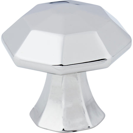 Jeffrey Alexander 678PC: 1-1/4" Wheeler Octagon Cabinet Knob - Polished Chrome
