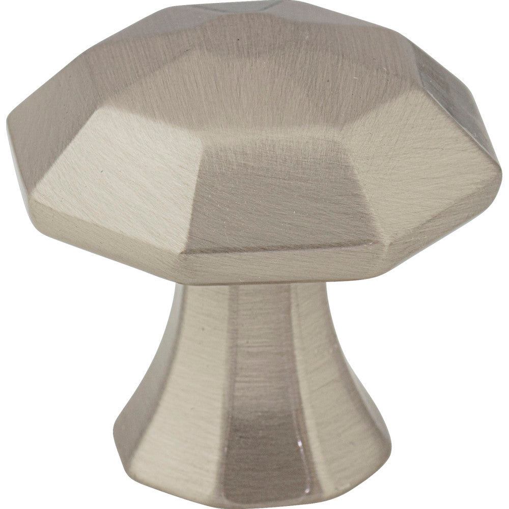 Jeffrey Alexander 678SN: 1-1/4" Wheeler Octagon Cabinet Knob - Satin Nickel
