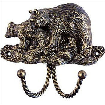 Sierra Lifestyles 681012: Black Bear Decorative Wall Hook - Bronzed Black