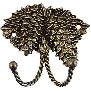 Sierra Lifestyles 681027: Pinecone Decorative Wall Hook - Bronzed Black