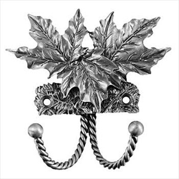 Sierra Lifestyles 681034: Maple Leaf Decorative Wall Hook - Pewter