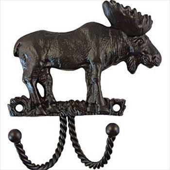 Sierra Lifestyles 681048: Moose Decorative Wall Hook - Black