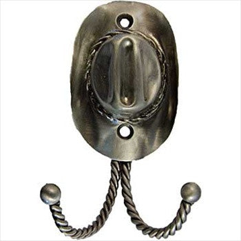Sierra Lifestyles 681056: Cowboy Hat Decorative Wall Hook - Pewter