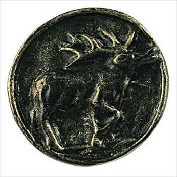 Sierra Lifestyles 681191: Elk Cabinet Knob - Bronzed Black