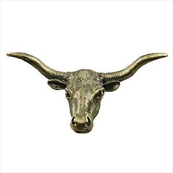 Sierra Lifestyles 681211: Longhorn Cabinet Knob - Antique Brass