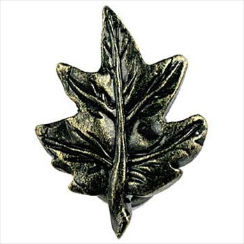 Sierra Lifestyles 681213: Maple Leaf Cabinet Knob - Bronzed Black