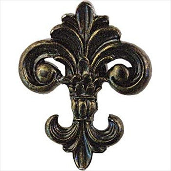 Sierra Lifestyles 681215: Fleur De Lis Cabinet Knob - Bronzed Black