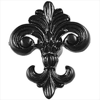 Sierra Lifestyles 681218: Fleur De Lis Cabinet Knob - Black