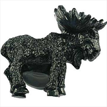 Sierra Lifestyles 681220: Realistic Moose Cabinet Knob (right facing) - Black