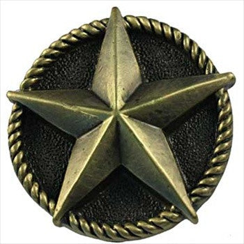 Sierra Lifestyles 681257: Star Cabinet Knob - Antique Brass