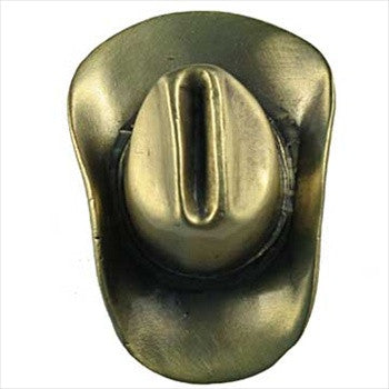 Sierra Lifestyles 681261: Cowboy Hat Cabinet Knob - Antique Brass