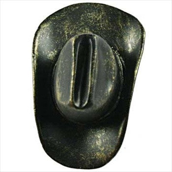 Sierra Lifestyles 681263: Cowboy Hat Cabinet Knob - Bronzed Black