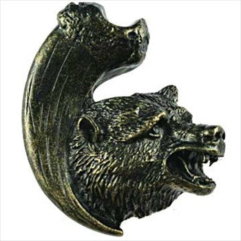 Sierra Lifestyles 681271: Bear With Claw Cabinet Knob (right facing) - Bronzed Black