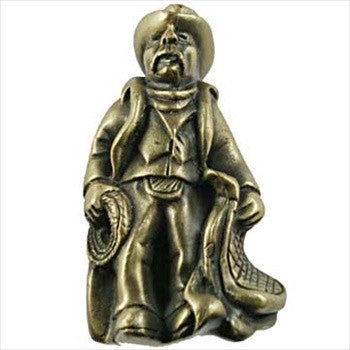 Sierra Lifestyles 681281: Cowboy Cabinet Knob - Antique Brass
