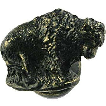 Sierra Lifestyles 681286: Buffalo Cabinet Knob - Left - Bronzed Black