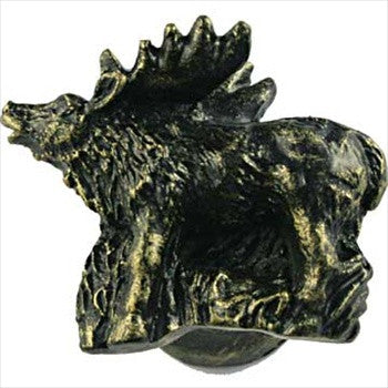 Sierra Lifestyles 681289: Standing Elk Cabinet Knob - Bronzed Black