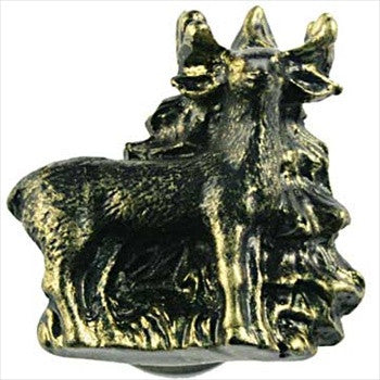 Sierra Lifestyles 681292: Standing Deer Cabinet Knob - Bronzed Black