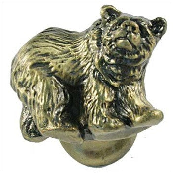 Sierra Lifestyles 681294: Grizzly Cabinet Knob - Antique Brass