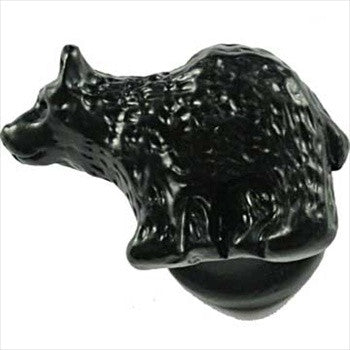 Sierra Lifestyles 681304: Bear Cabinet Knob (left facing) - Black