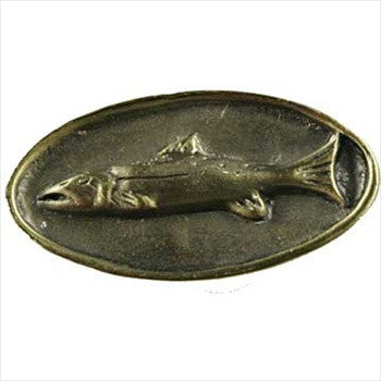 Sierra Lifestyles 681317: Fish Mount Cabinet Knob - Antique Brass