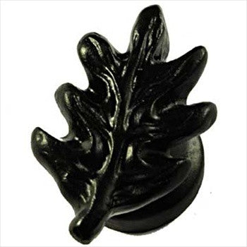 Sierra Lifestyles 681322: Oak Leaf Cabinet Knob - Black