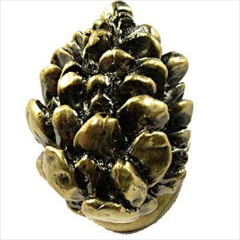 Sierra Lifestyles 681326: Pinecone Cabinet Knob - Antique Brass
