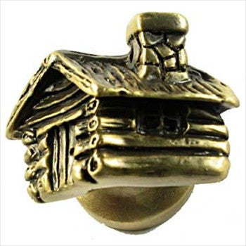 Sierra Lifestyles 681329: Cabin Cabinet Knob - Antique Brass