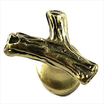 Sierra Lifestyles 681332: Branch Cabinet Knob - Antique Brass