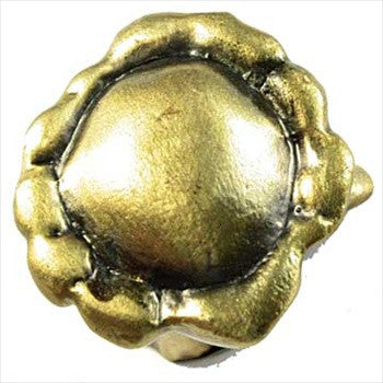 Sierra Lifestyles 681348: Deer Antler Burr Cabinet Knob - Antique Brass