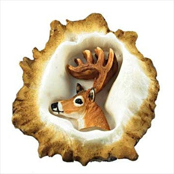 Sierra Lifestyles 681354: Deer Burr Cabinet Knob - Whitetail Deer