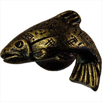 Sierra Lifestyles 681368: Fish Cabinet Knob (left facing) - Bronzed Black