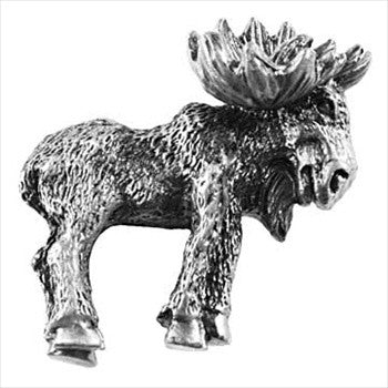 Sierra Lifestyles 681377: Realistic Moose Cabinet Knob (right facing) - Pewter