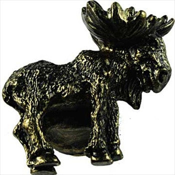Sierra Lifestyles 681378: Realistic Moose Cabinet Knob (right facing) - Bronzed Black