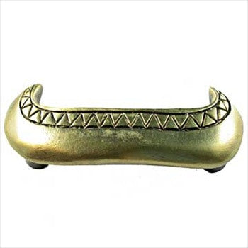 Sierra Lifestyles 681416: 3" cc Canoe Cabinet Pull - Antique Brass