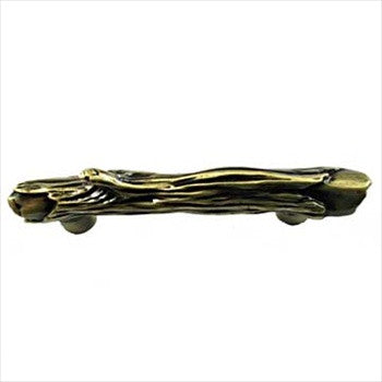 Sierra Lifestyles 681425: 3" cc Branch Cabinet Pull - Antique Brass