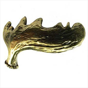 Sierra Lifestyles 681435: 3" cc Moose Paddle Cabinet Pull (right facing) - Antique Brass