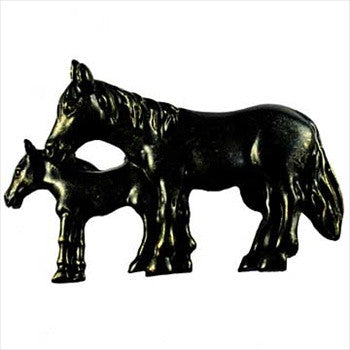 Sierra Lifestyles 681446: 2" cc Mare And Foal Cabinet Pull - Bronzed Black