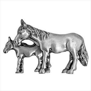 Sierra Lifestyles 681448: 2" cc Mare And Foal Cabinet Pull - Pewter