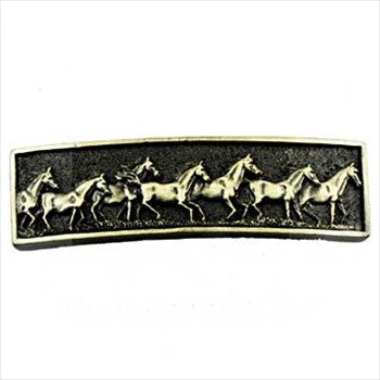 Sierra Lifestyles 681488: 3" cc Running Horse Cabinet Pull - Antique Brass