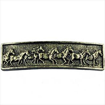 Sierra Lifestyles 681490: 3" cc Running Horse Cabinet Pull - Bronzed Black