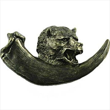 Sierra Lifestyles 681494: 3" cc Bear With Claw Cabinet Pull - Bronzed Black