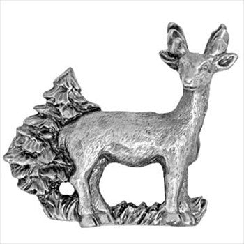 Sierra Lifestyles 681499: 2" cc Standing Deer Cabinet Pull - Pewter