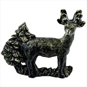 Sierra Lifestyles 681550: 2" cc Standing Deer Cabinet Pull - Bronzed Black